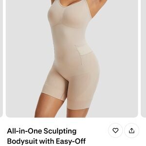 Seamless Sculpting Bodysuit in Tan